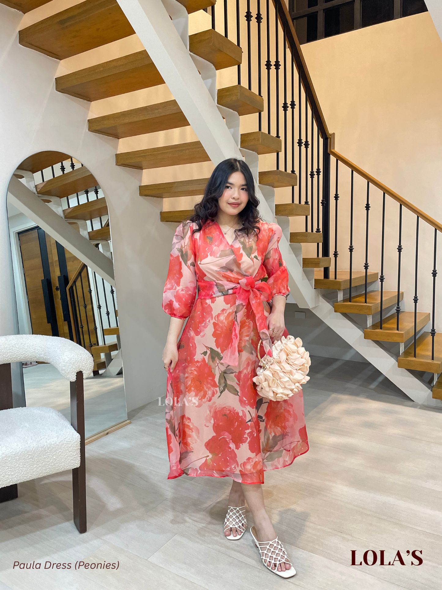 Paula Dress (Peonies)