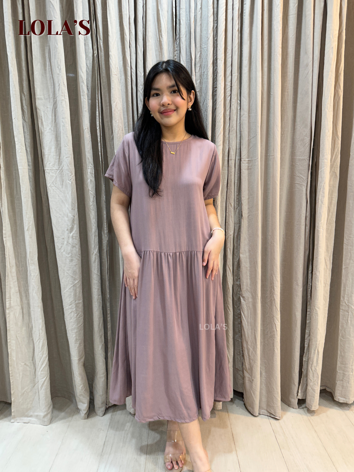 Mina Dress (Light Taupe)