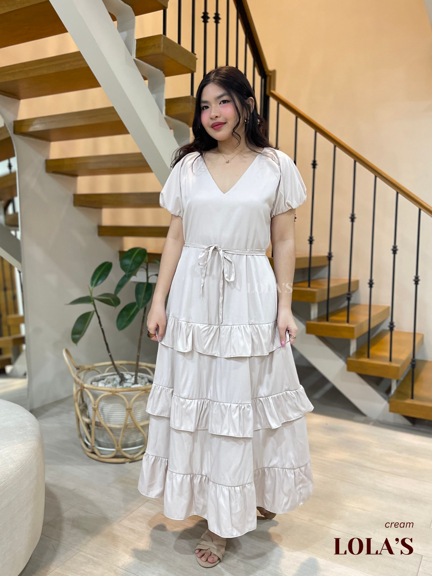 Melai Dress (Cream)