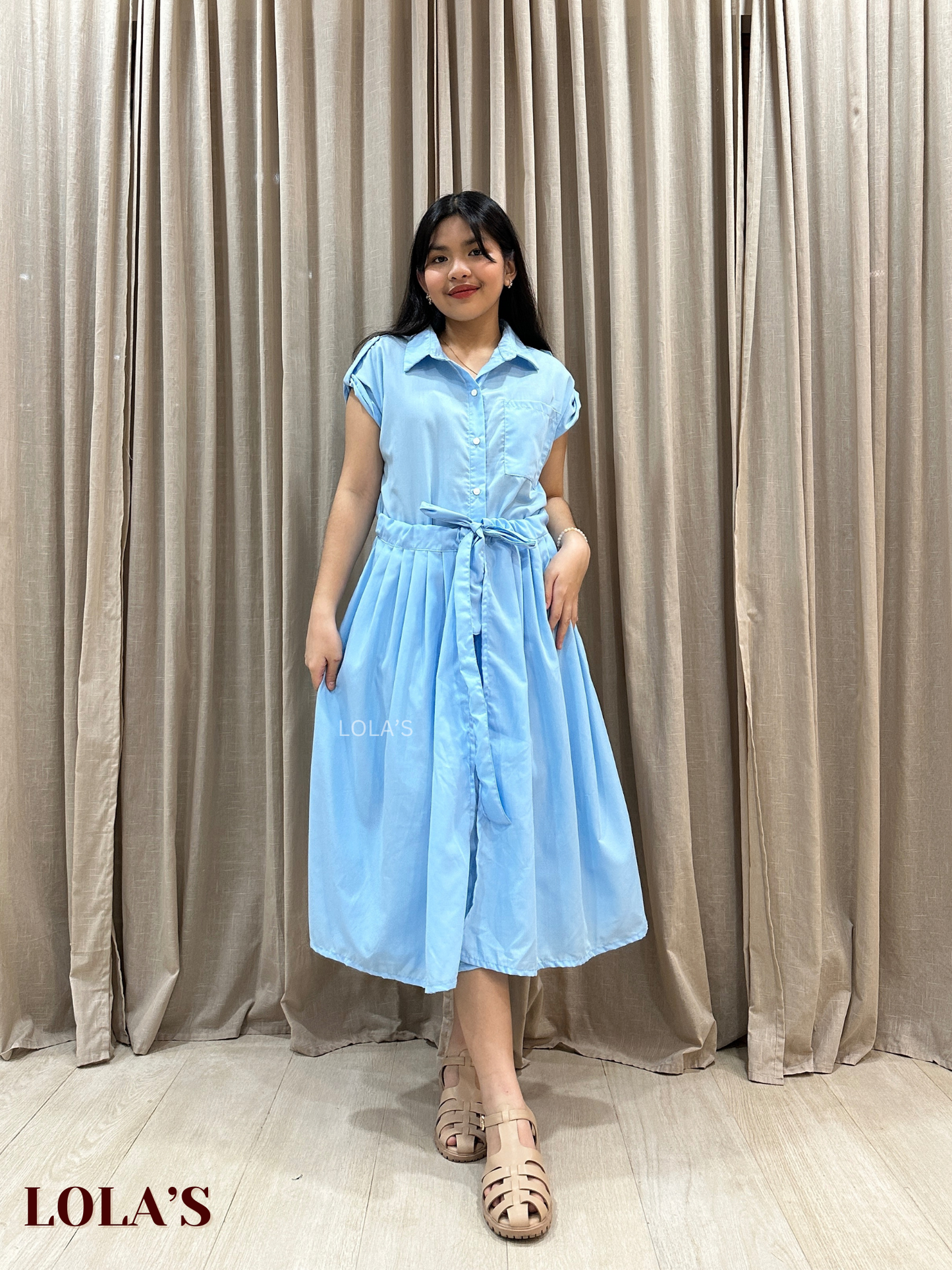 Dahlia Dress (Sky Blue)