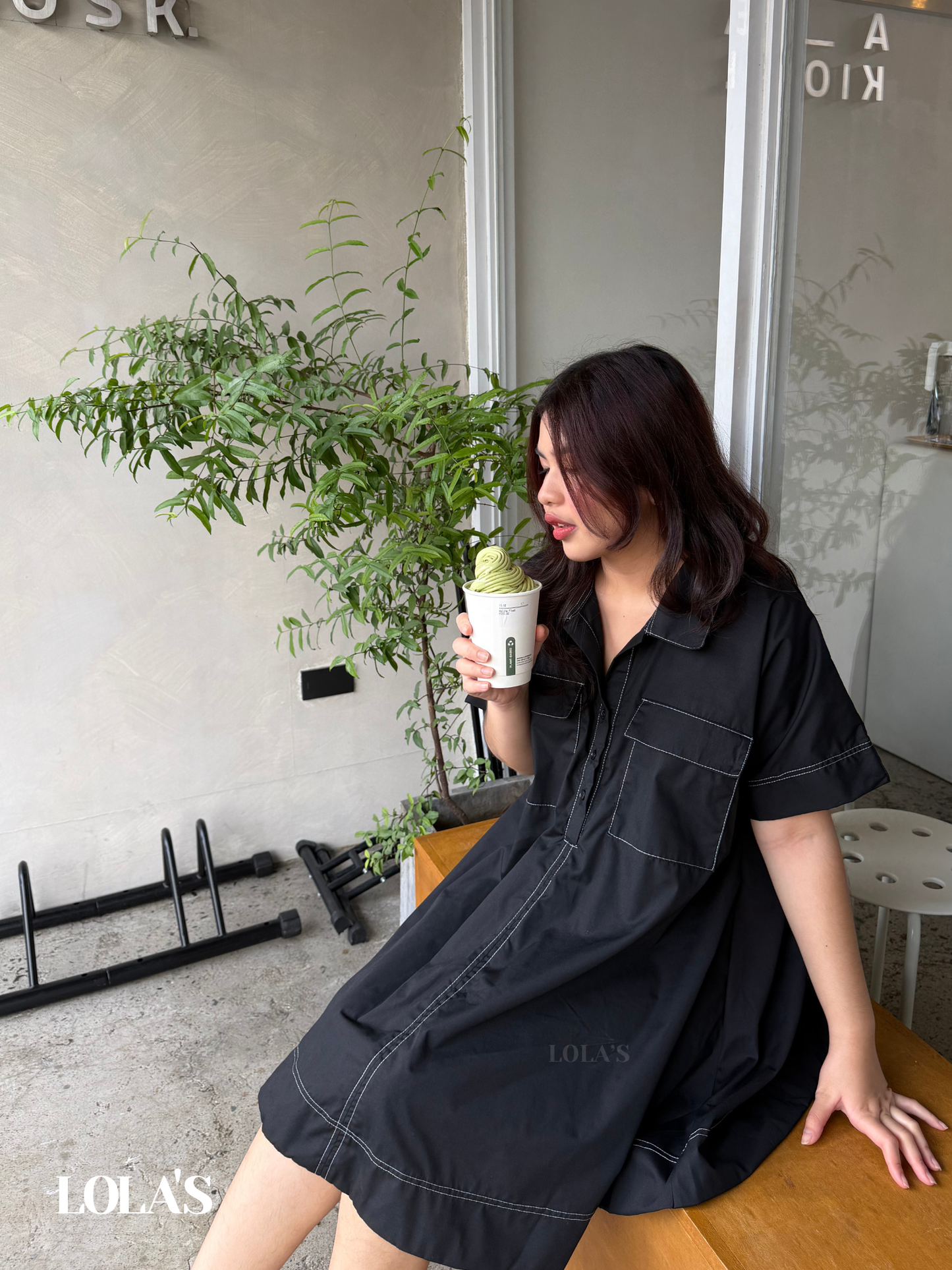Sandrine Dress (Black)