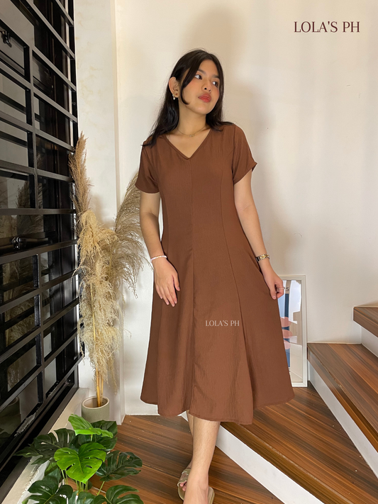Reema Dress (Dark Wood)
