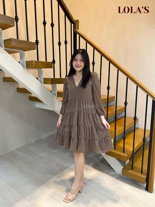 Diana Dress (Dark Taupe)