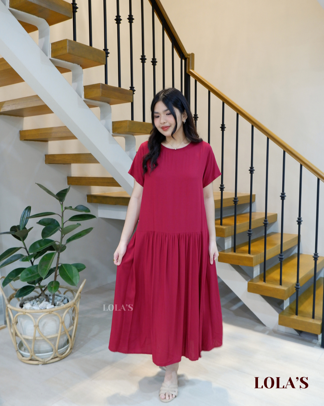 Mina Dress (Red)