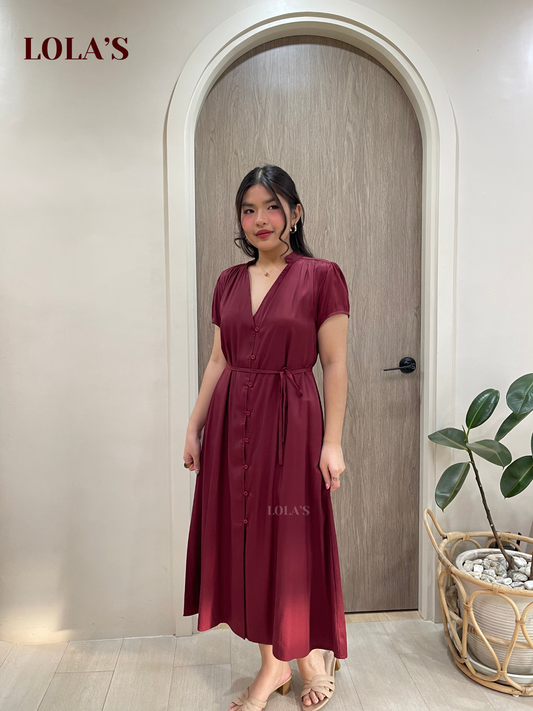 Kyle Dress (Maroon)