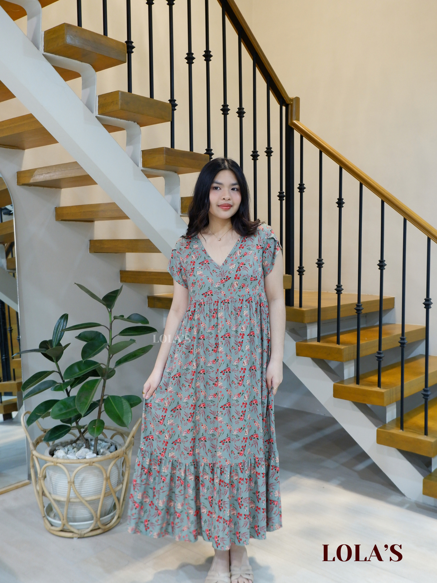 Jane Dress (Sage Ferns & Blooms)