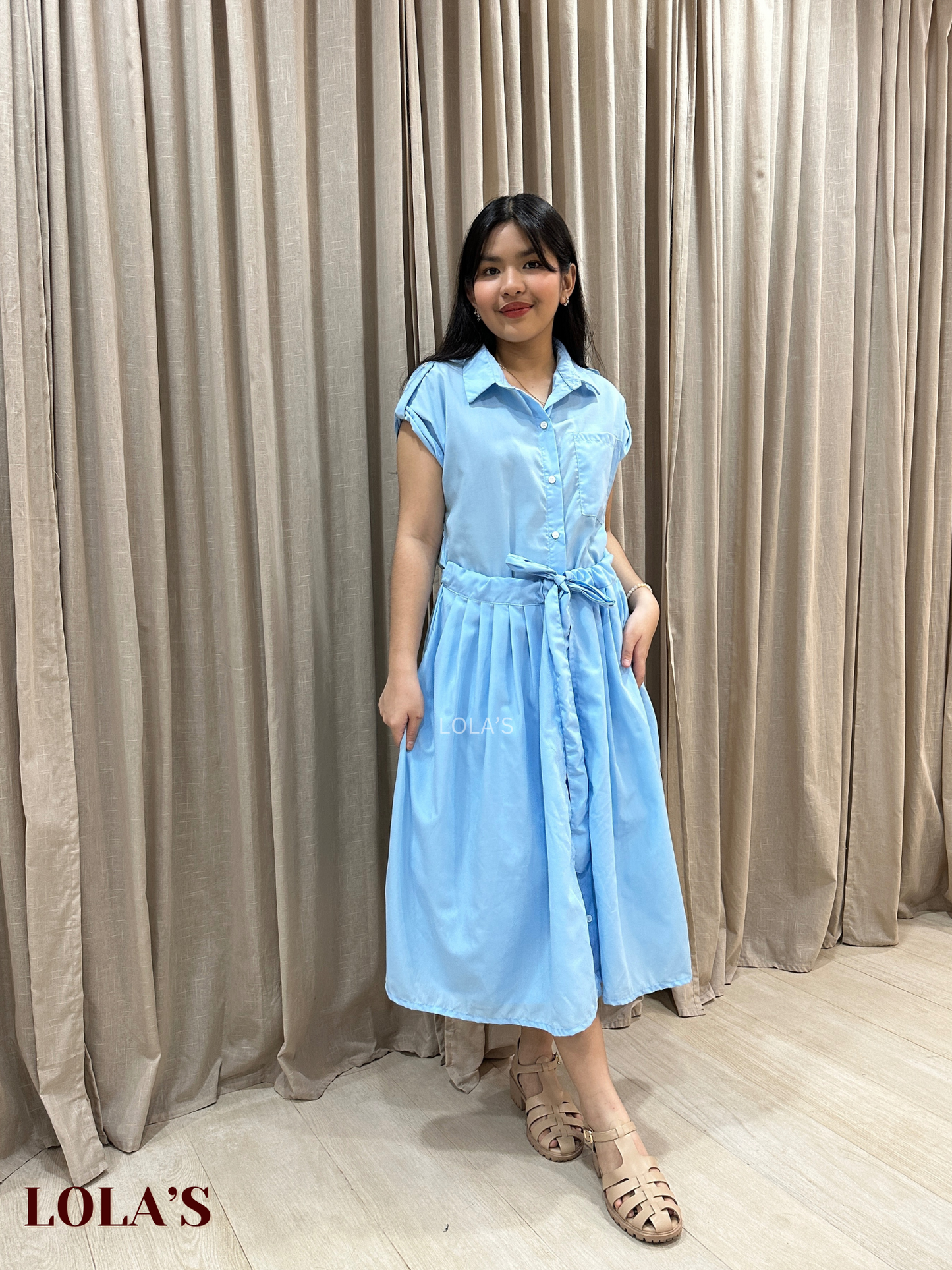 Dahlia Dress (Sky Blue)