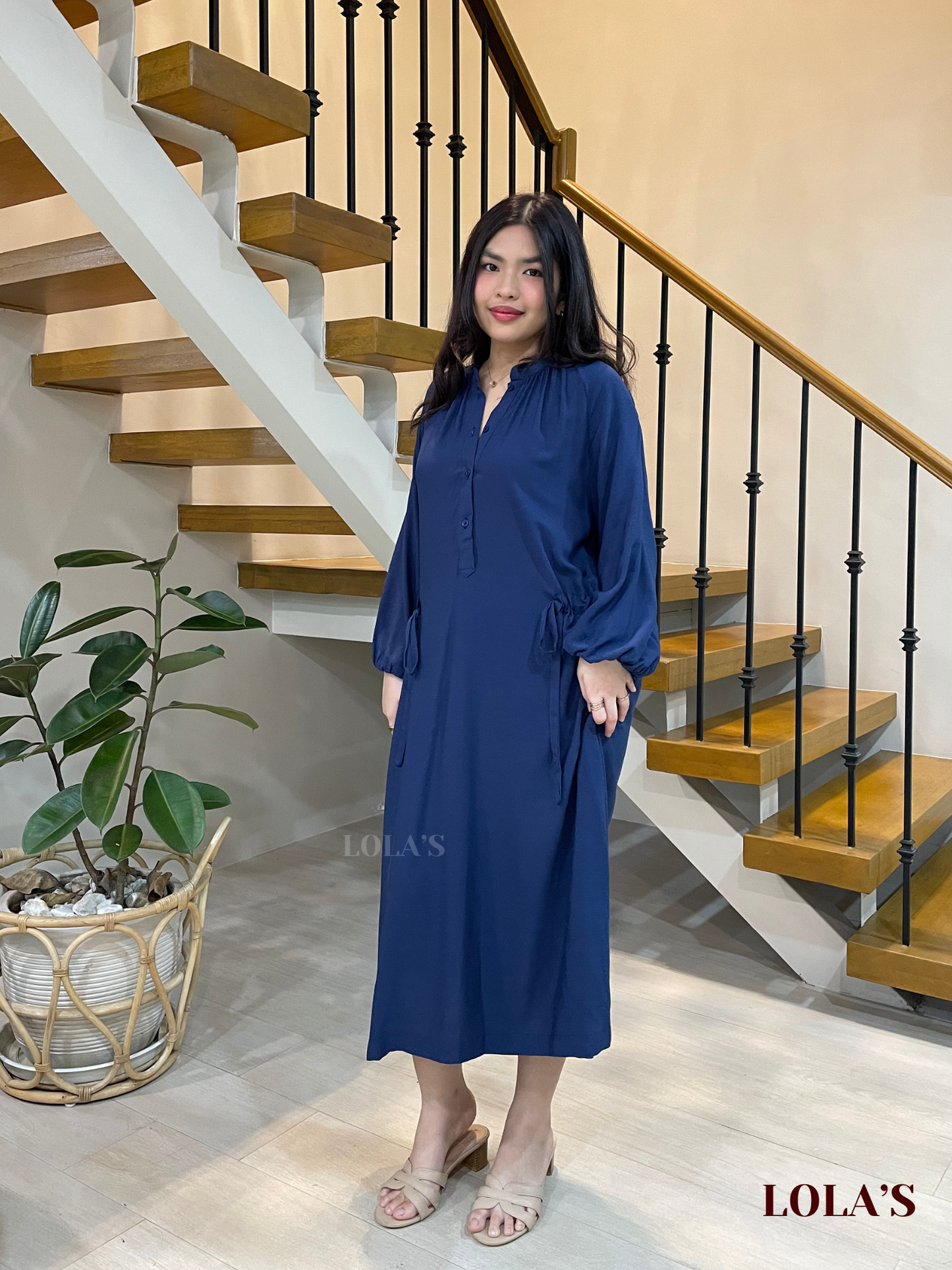 Yara Dress (Navy Blue)