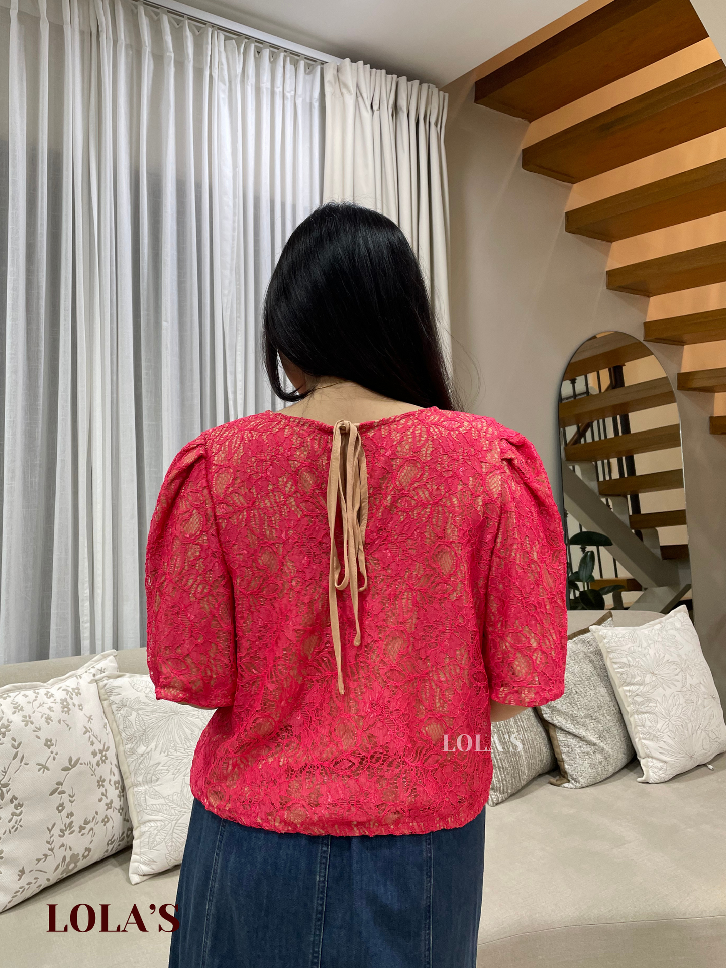Vivian Top (Passion Rose Lace)