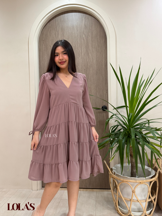 Diana Dress (Warm Taupe)