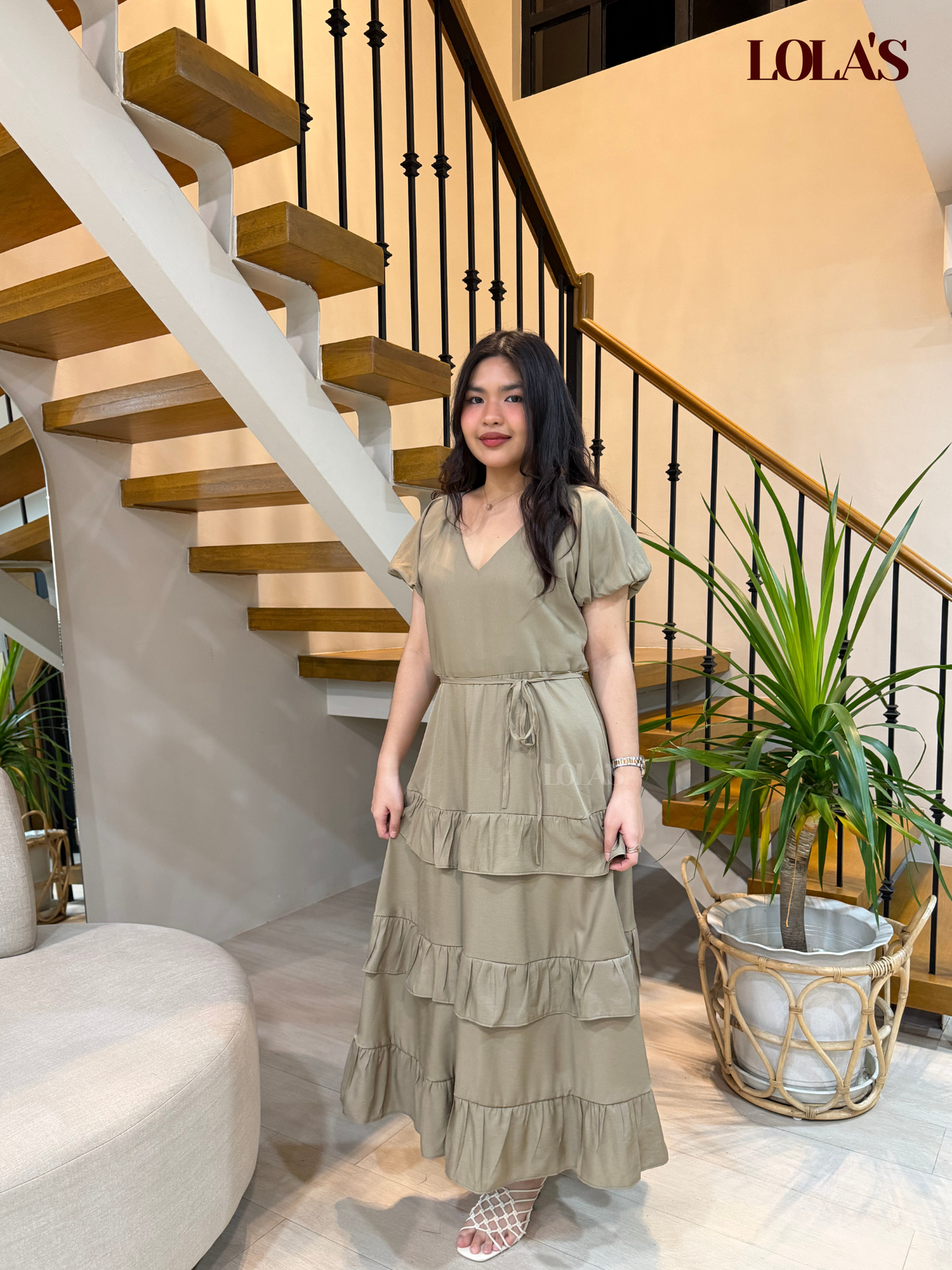 Melai Dress (Dry Sage)