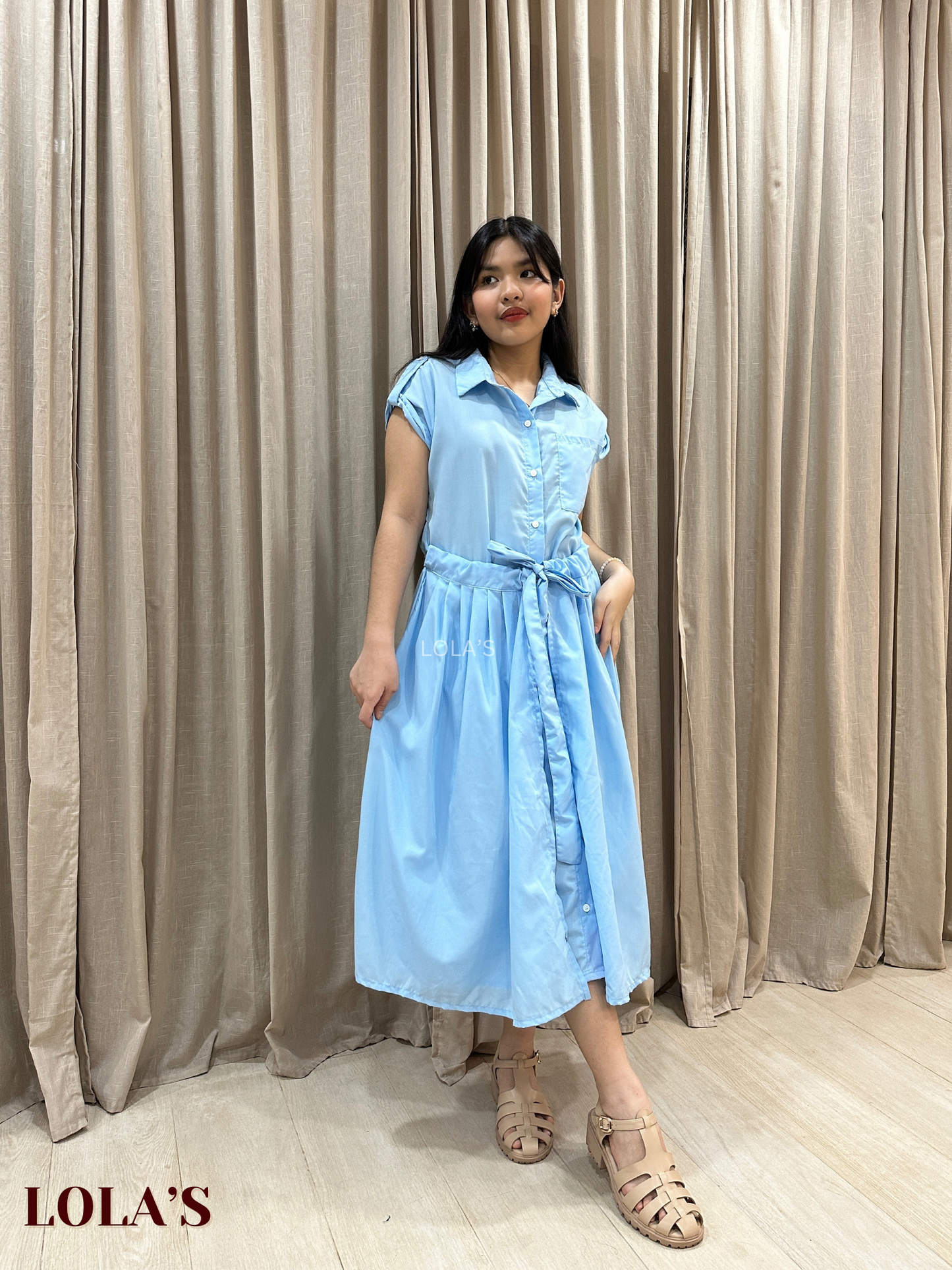 Dahlia Dress (Sky Blue)