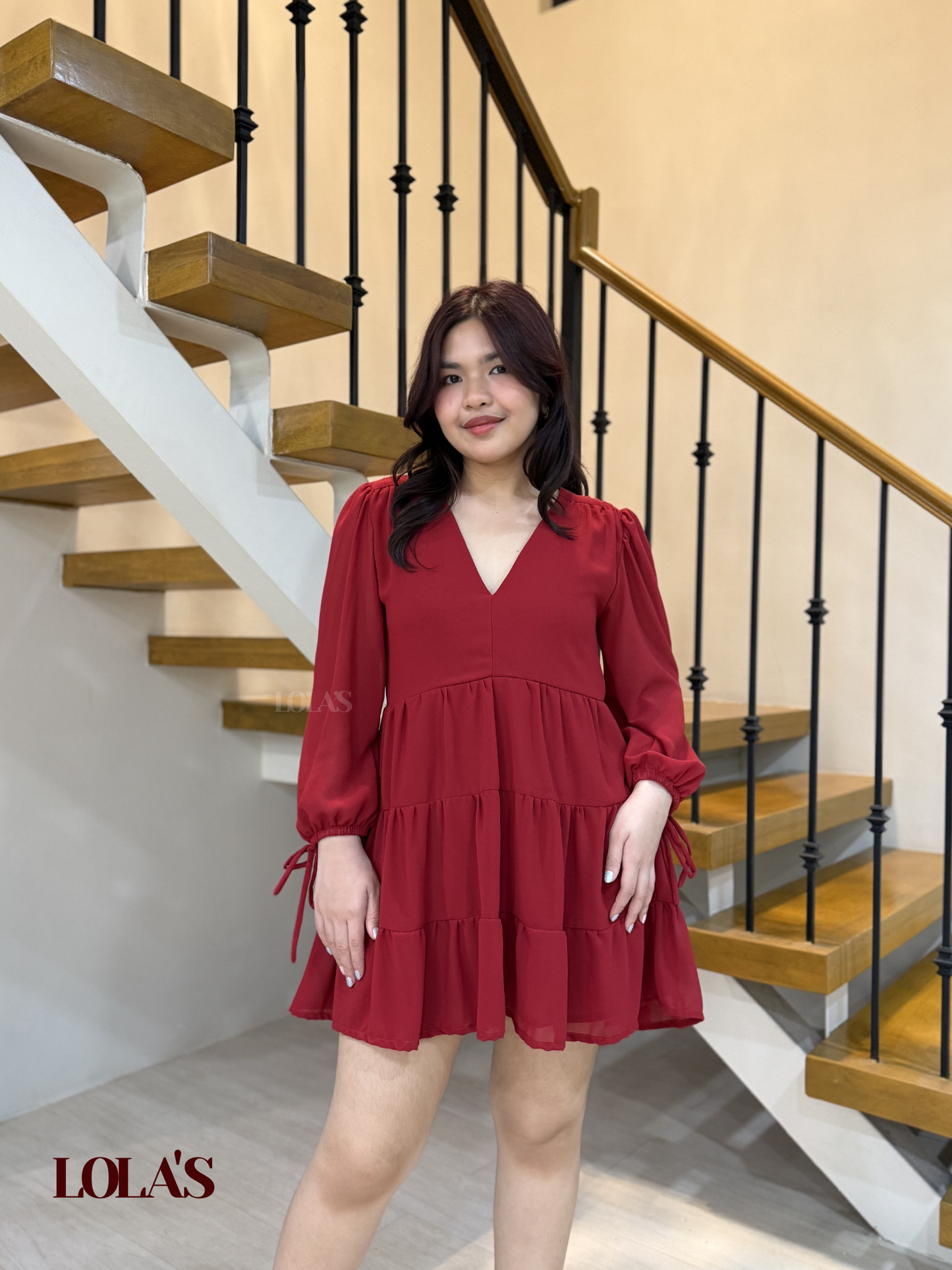 Monina Dress (Red)
