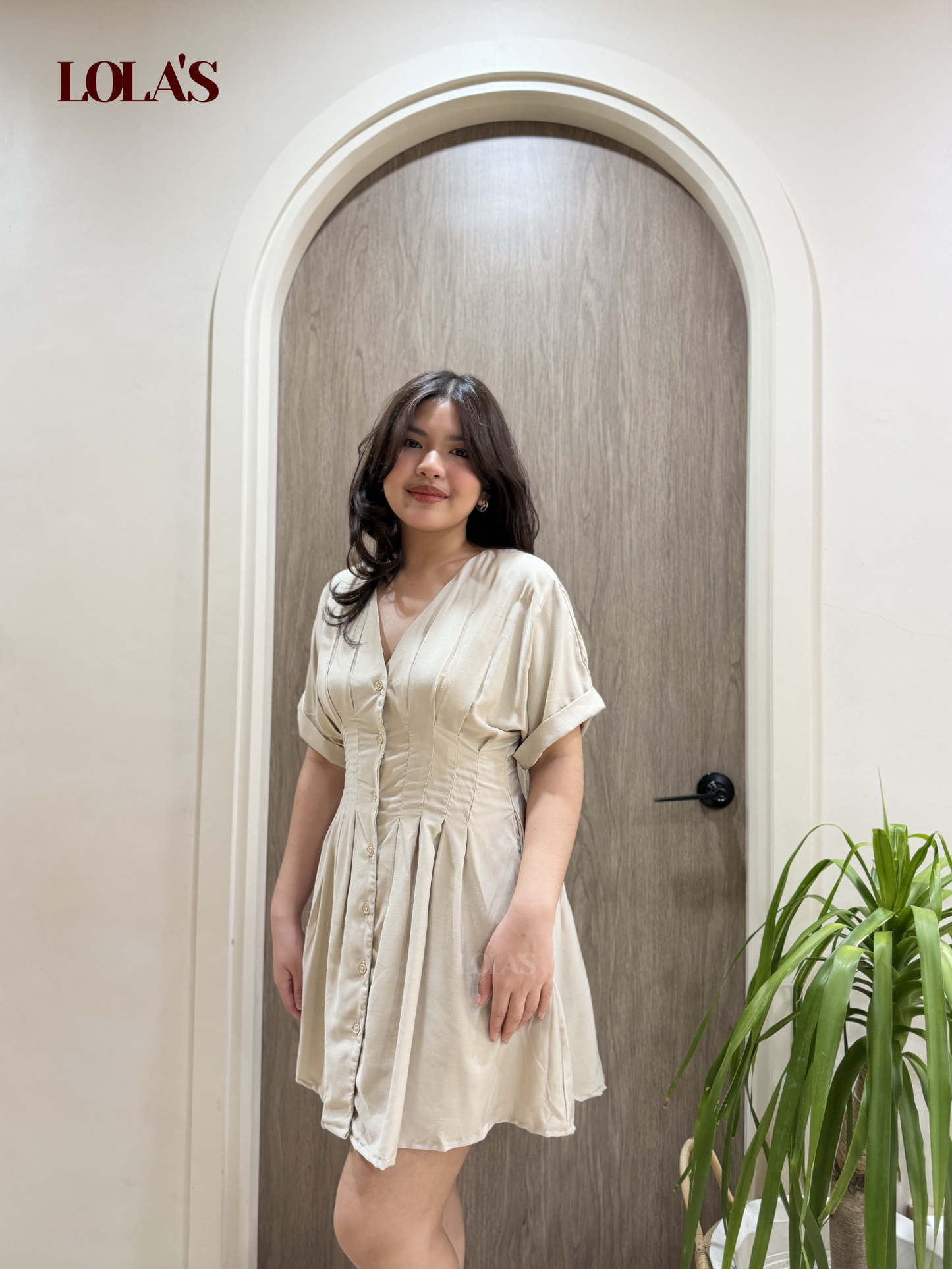 Felicia Dress (Cream)