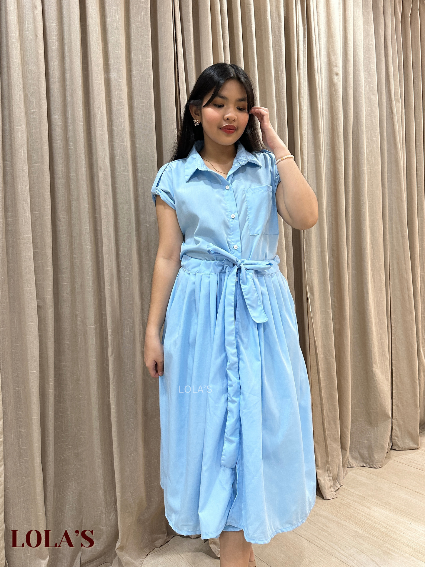 Dahlia Dress (Sky Blue)
