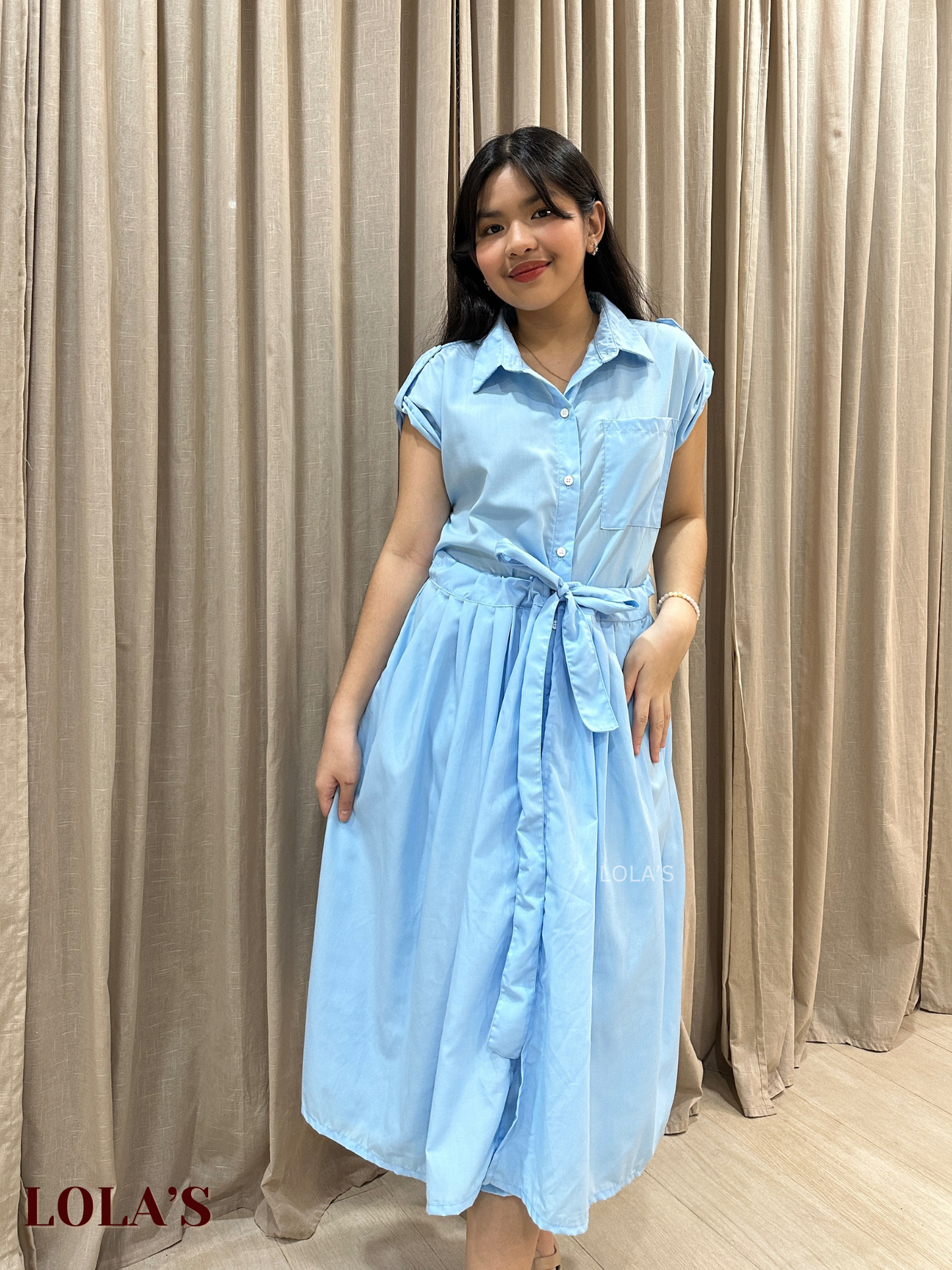 Dahlia Dress (Sky Blue)