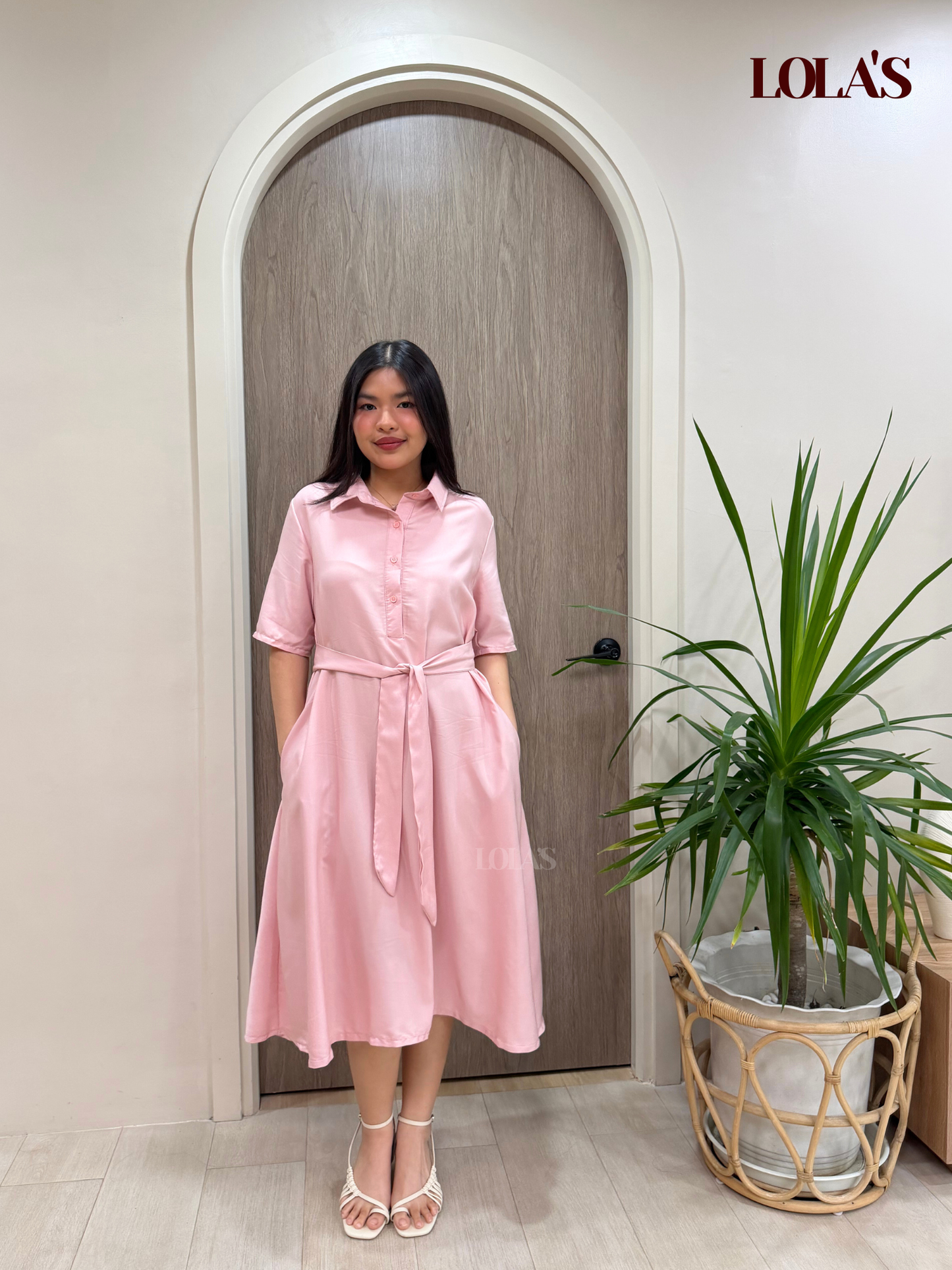 Bianca Dress (Dusty Pink)
