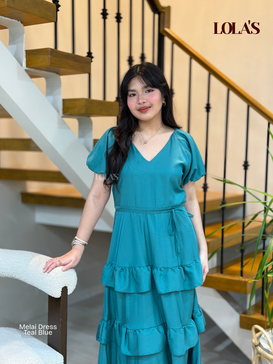 Melai Dress (Teal Blue)