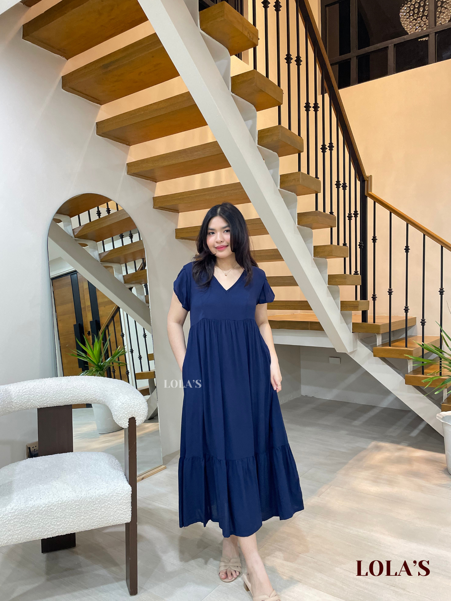 Jane Dress (Navy Blue)