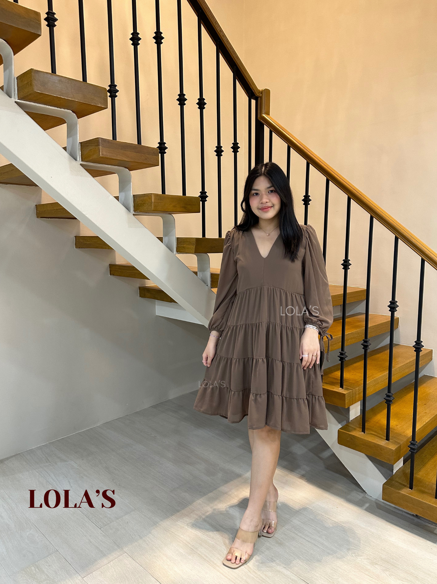 Diana Dress (Dark Taupe)