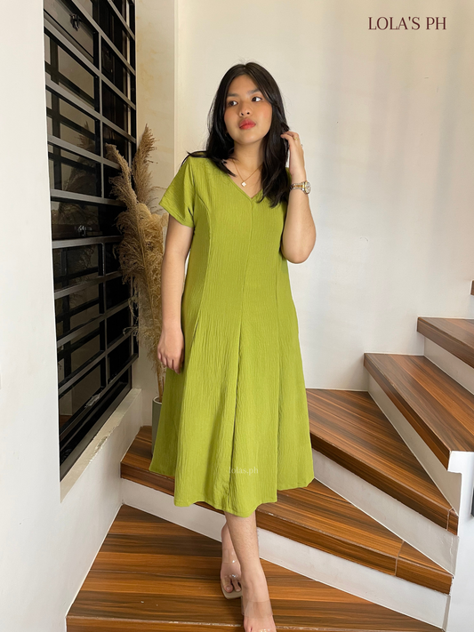 Reema Dress (Apple Green)