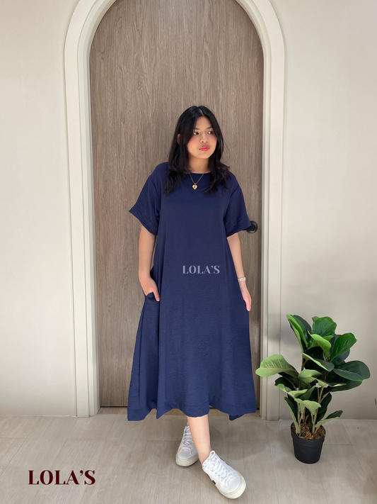 Luna Dress (Navy Blue)