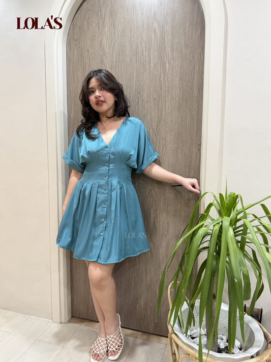 Felicia Dress (Teal Blue)