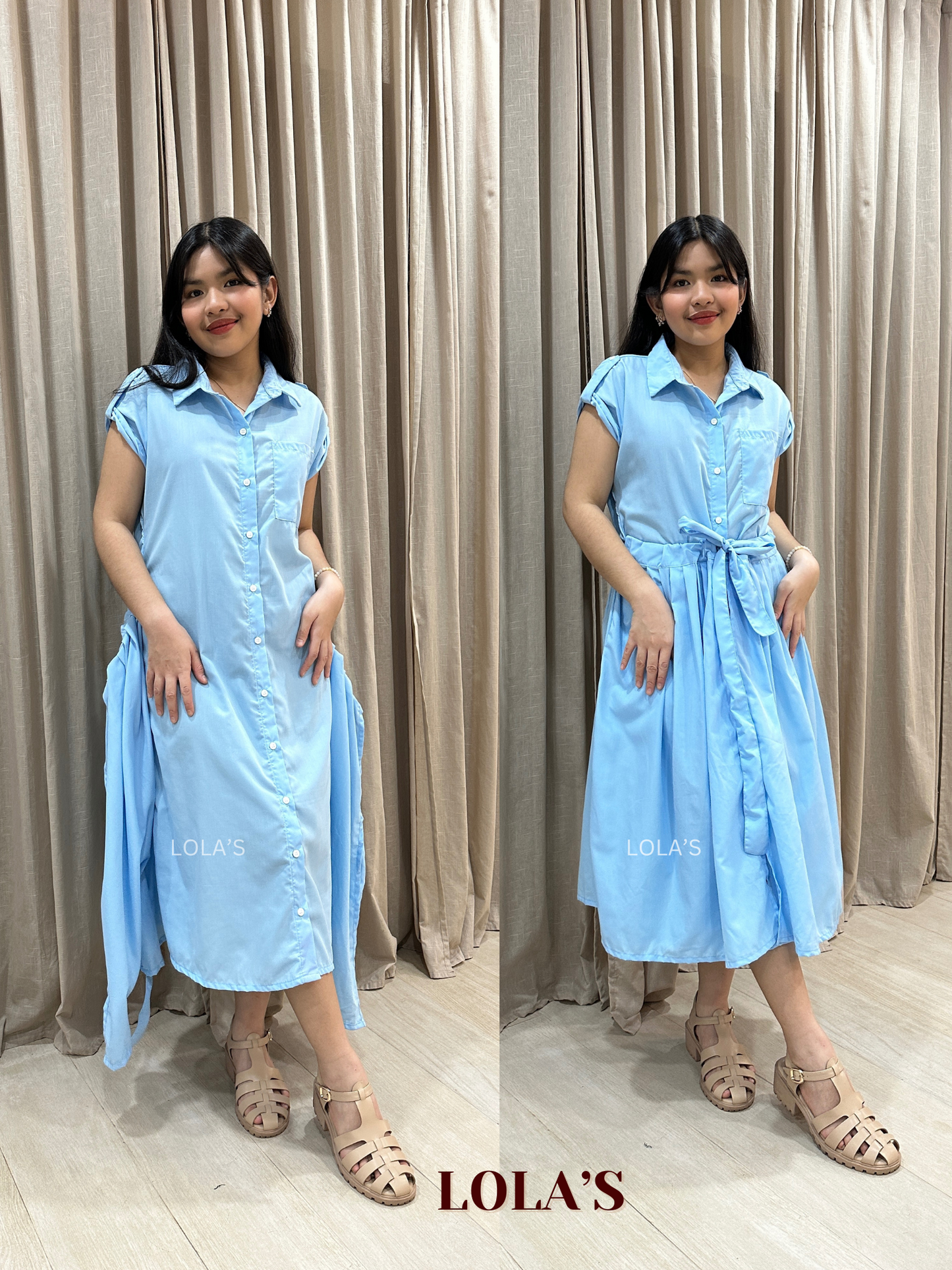 Dahlia Dress (Sky Blue)