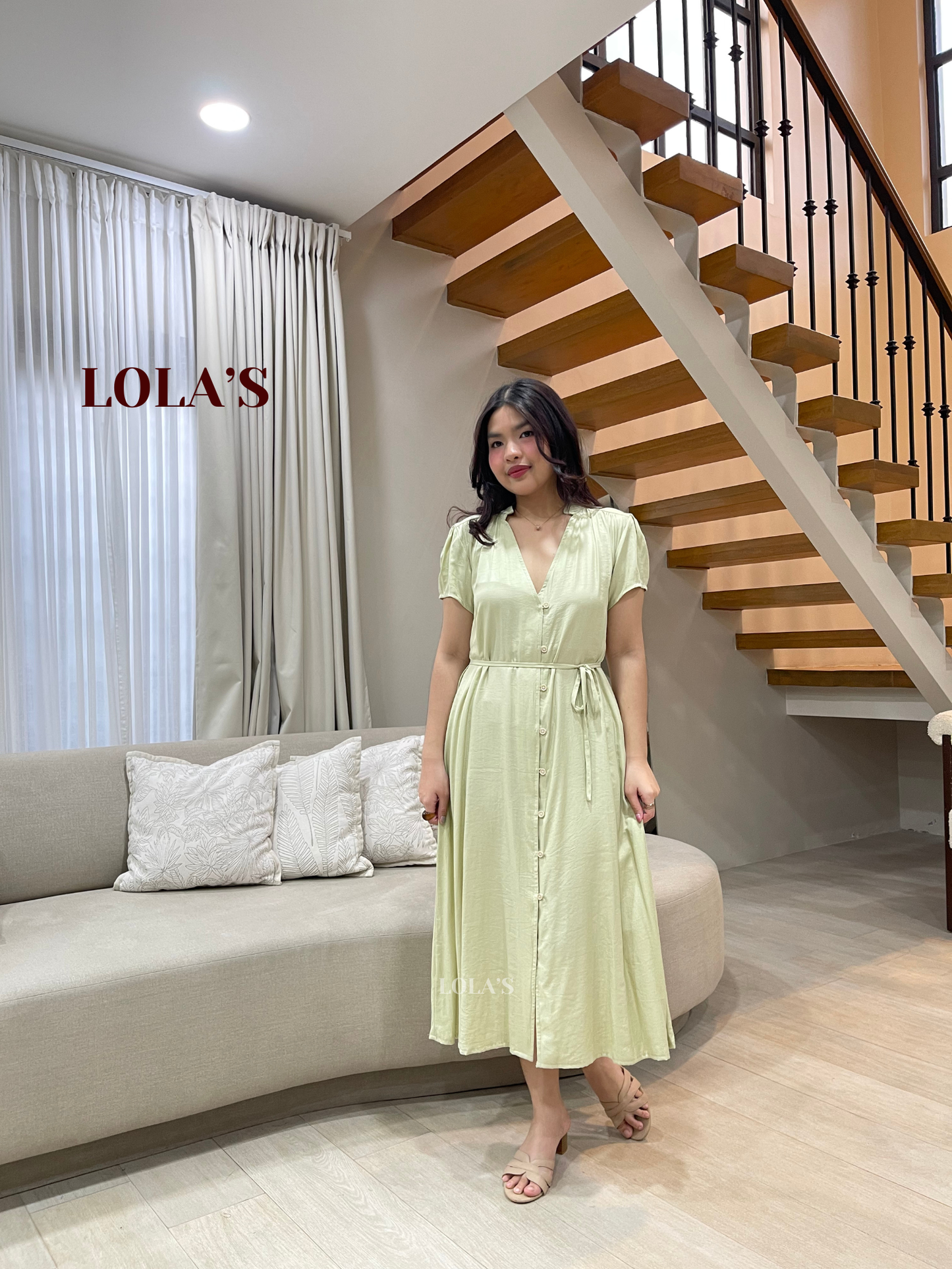 Kyle Dress (Melon Green)