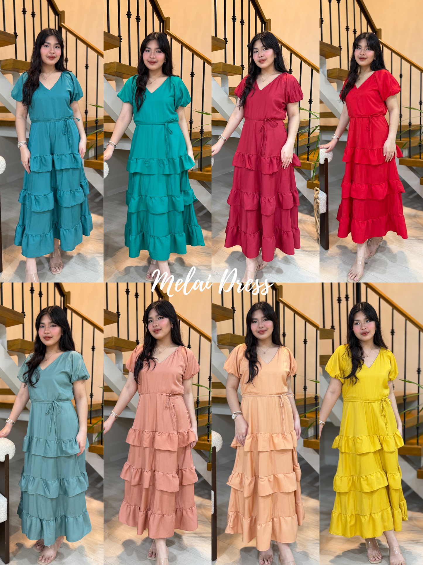 Melai Dress (Teal Blue)