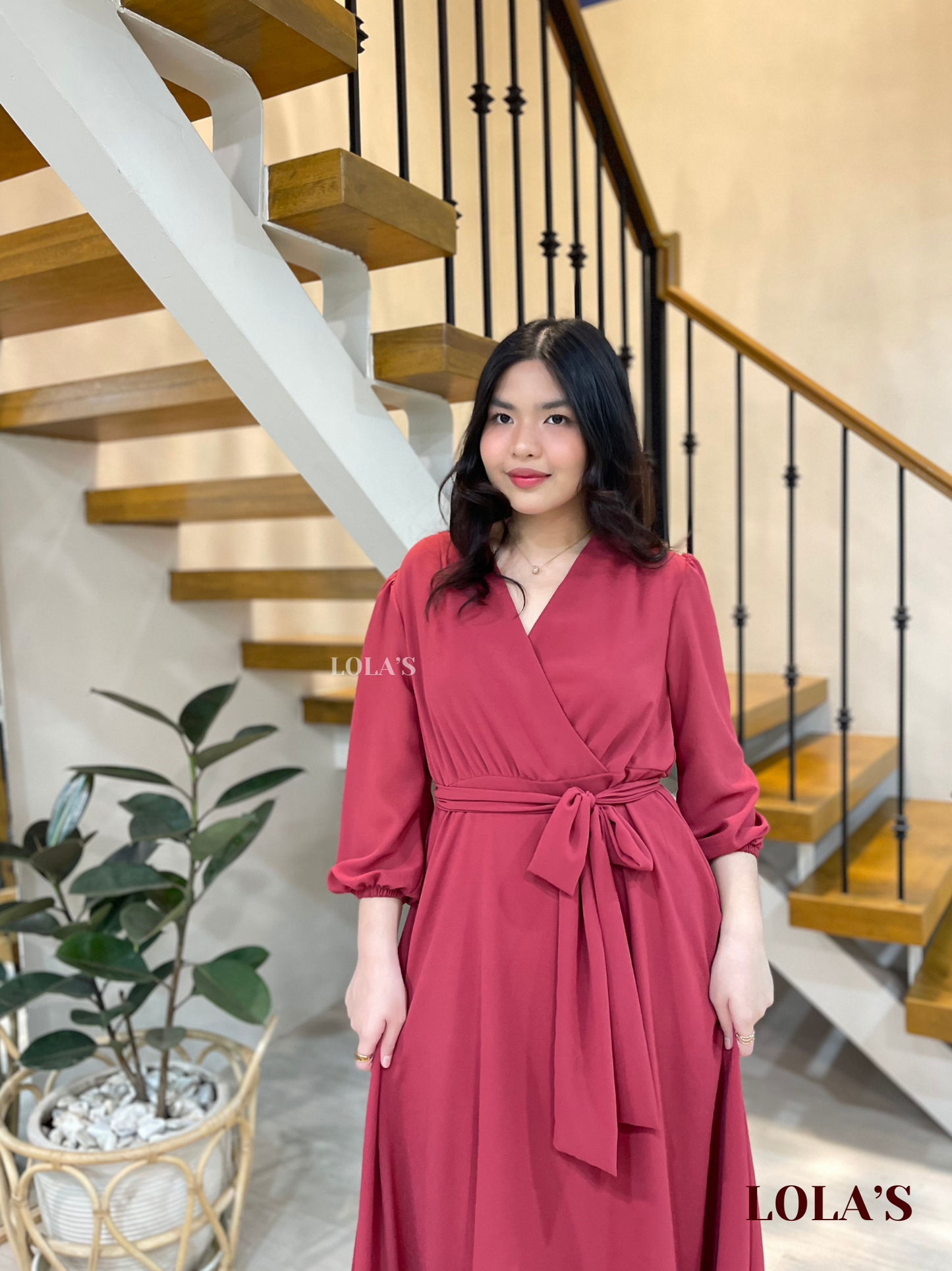 Paula Dress (Raspberry)