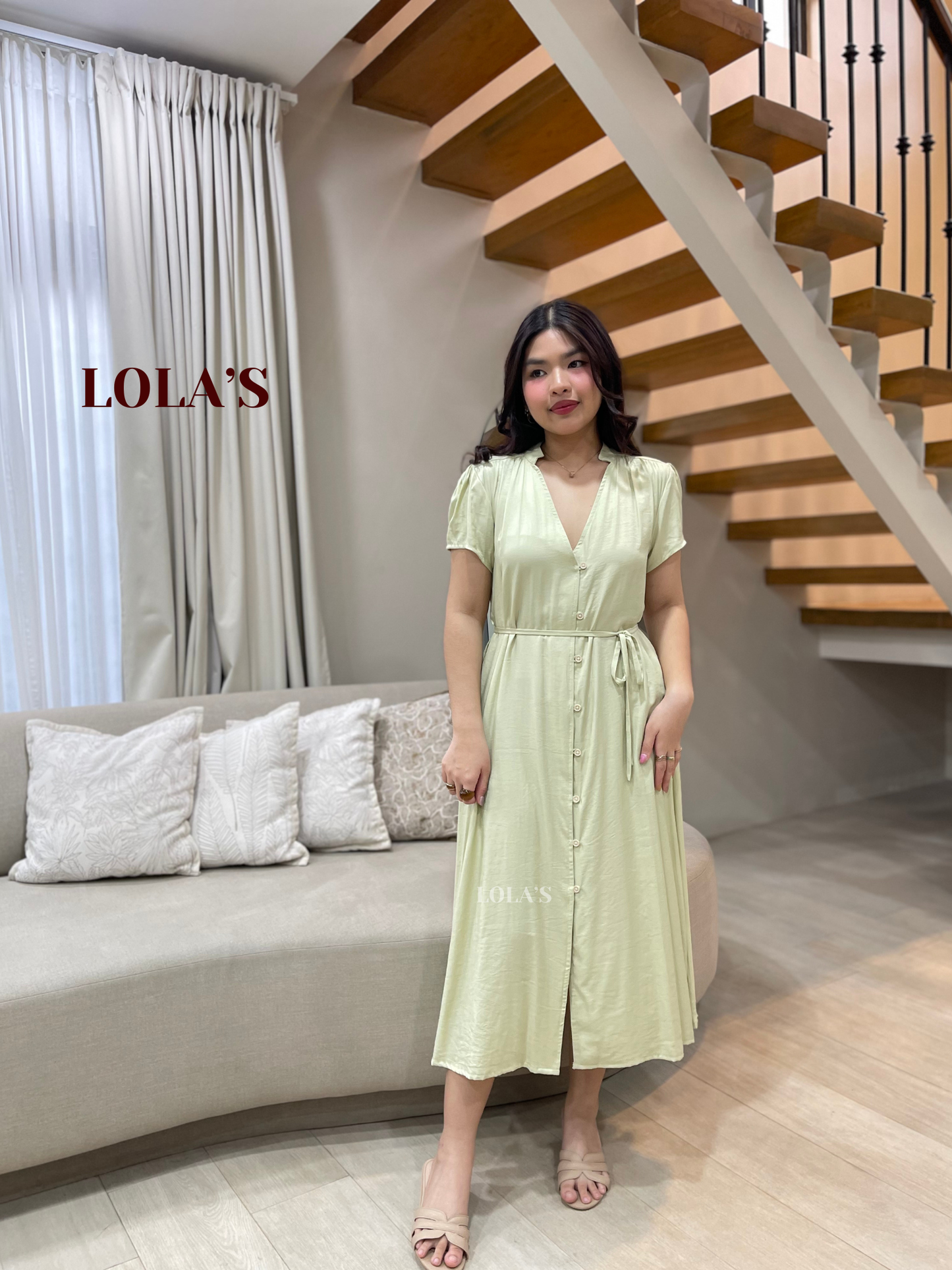 Kyle Dress (Melon Green)