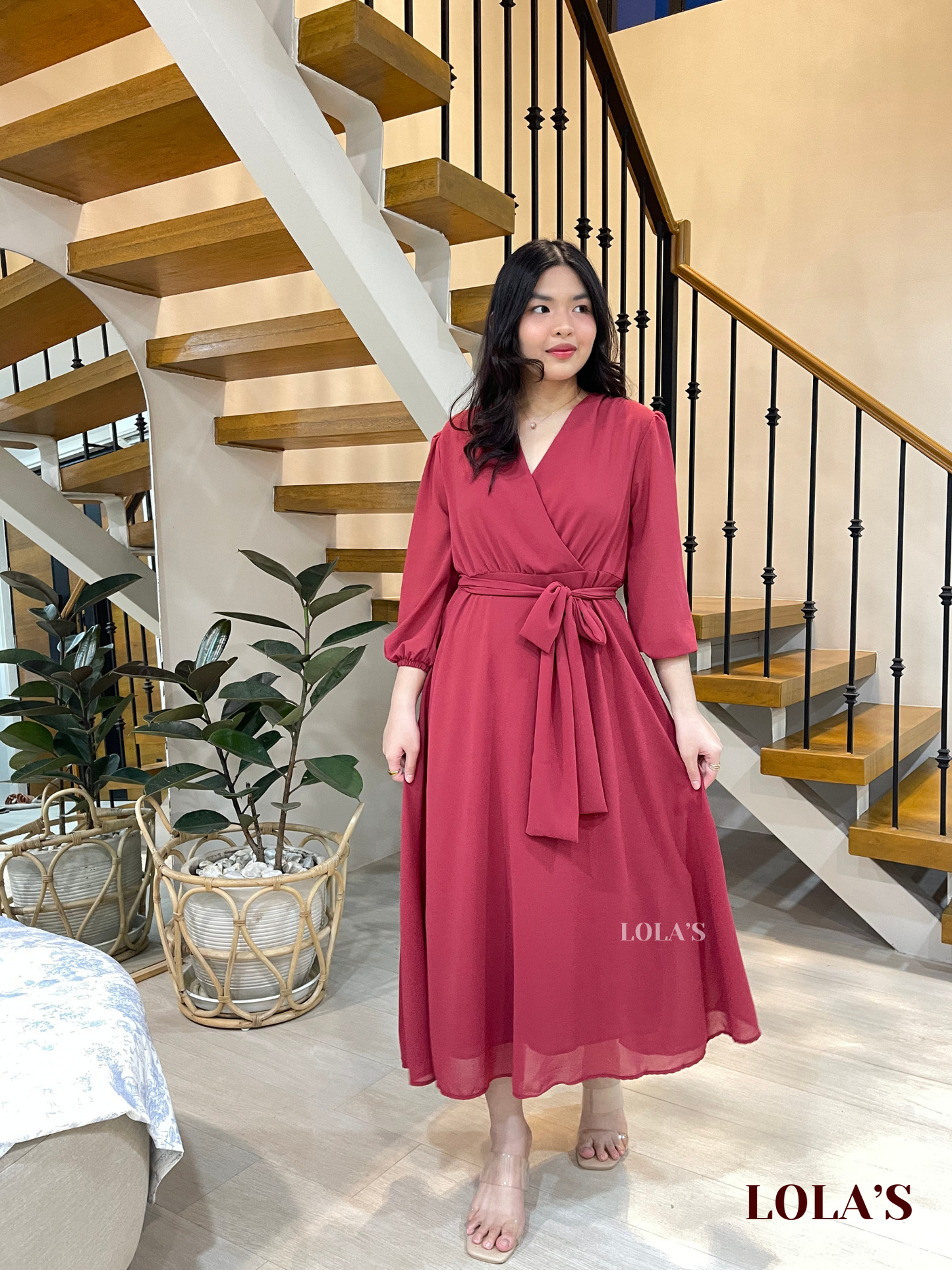 Paula Dress (Raspberry)