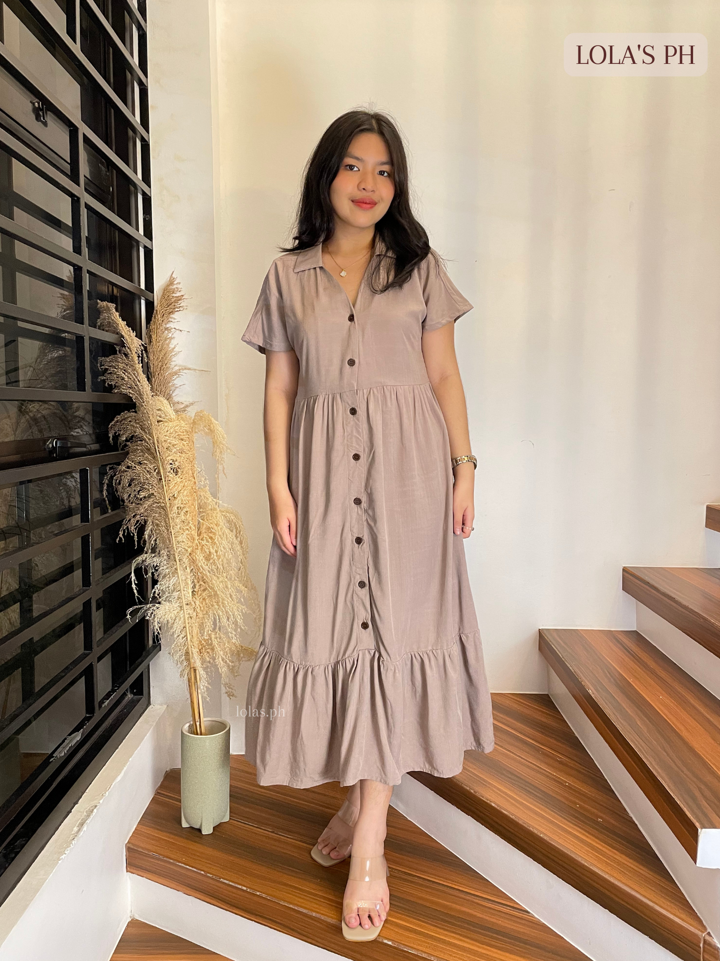Regine Dress (Taupe)