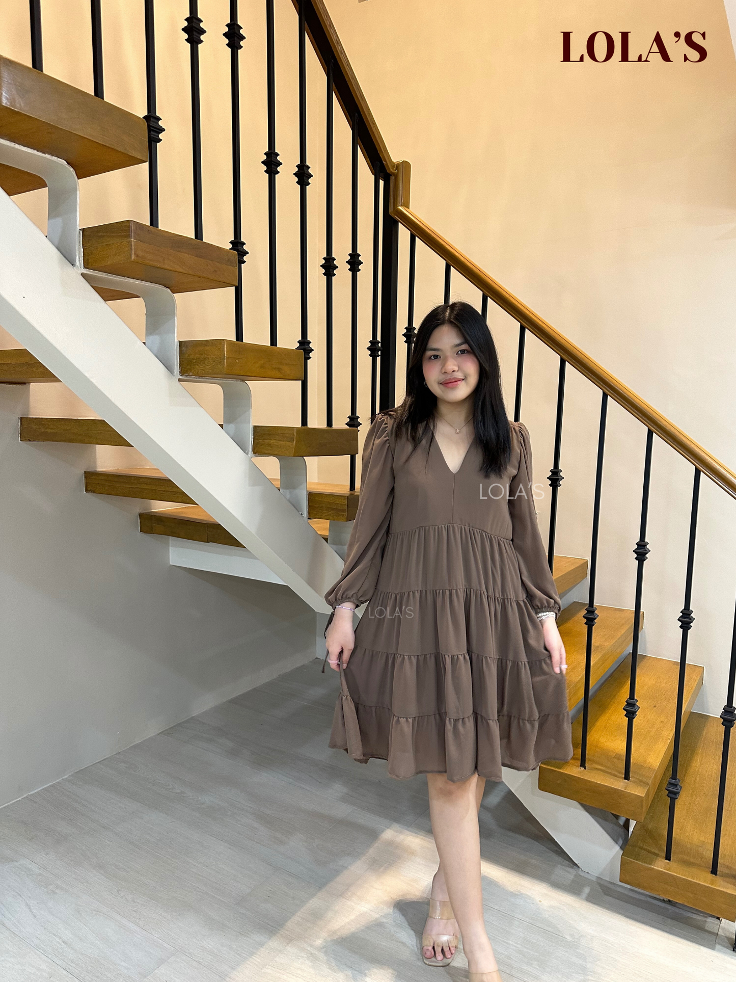 Diana Dress (Dark Taupe)