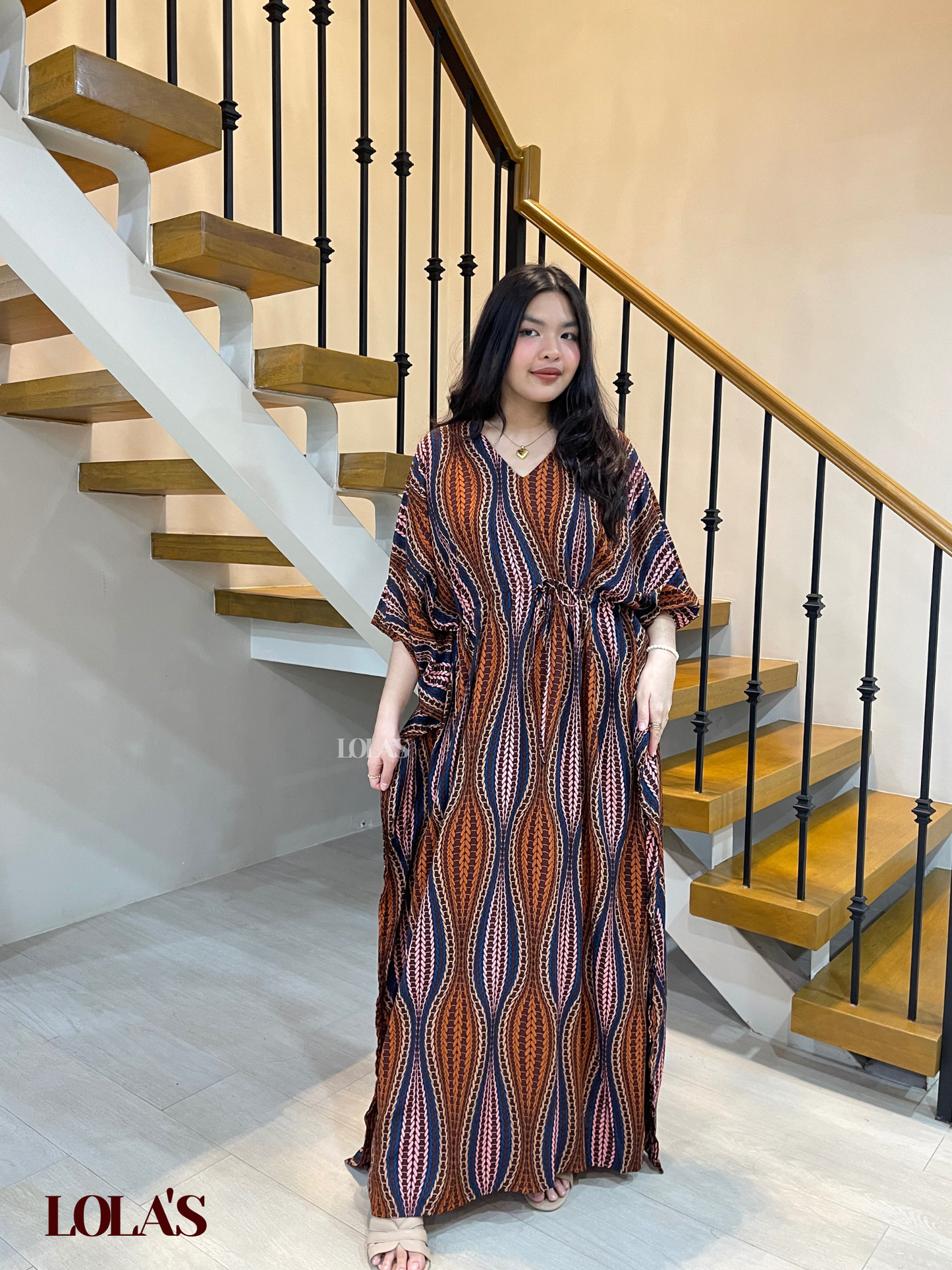 Rowena Dress (Earthy Rust)
