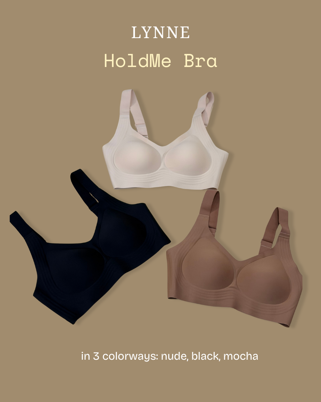 HoldMe Bra (Black) by Lynne