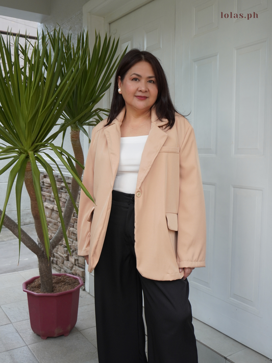 Rhys Oversized Blazer (Wheat)