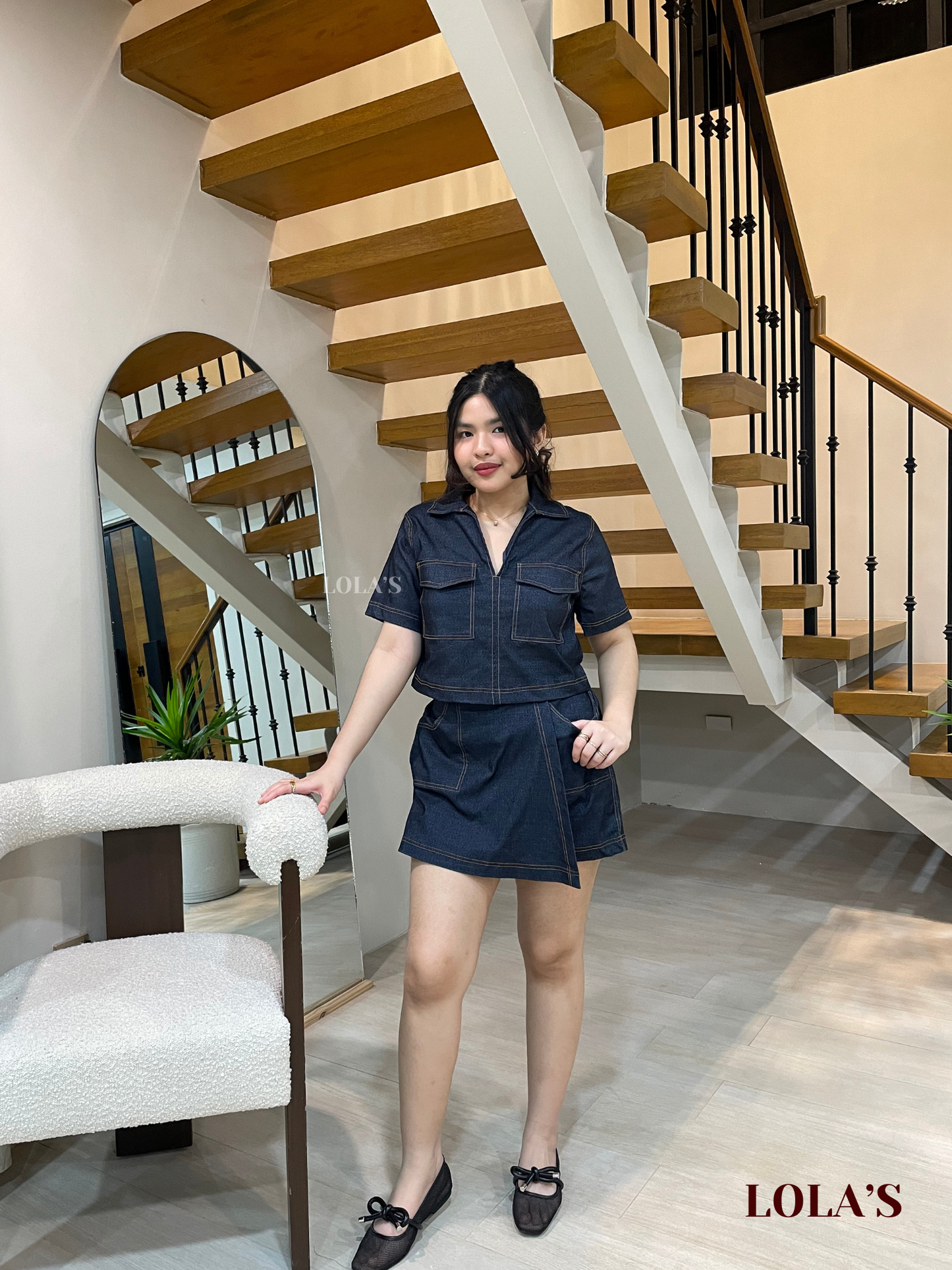 Emryn Coords (Dark Gray Denim)