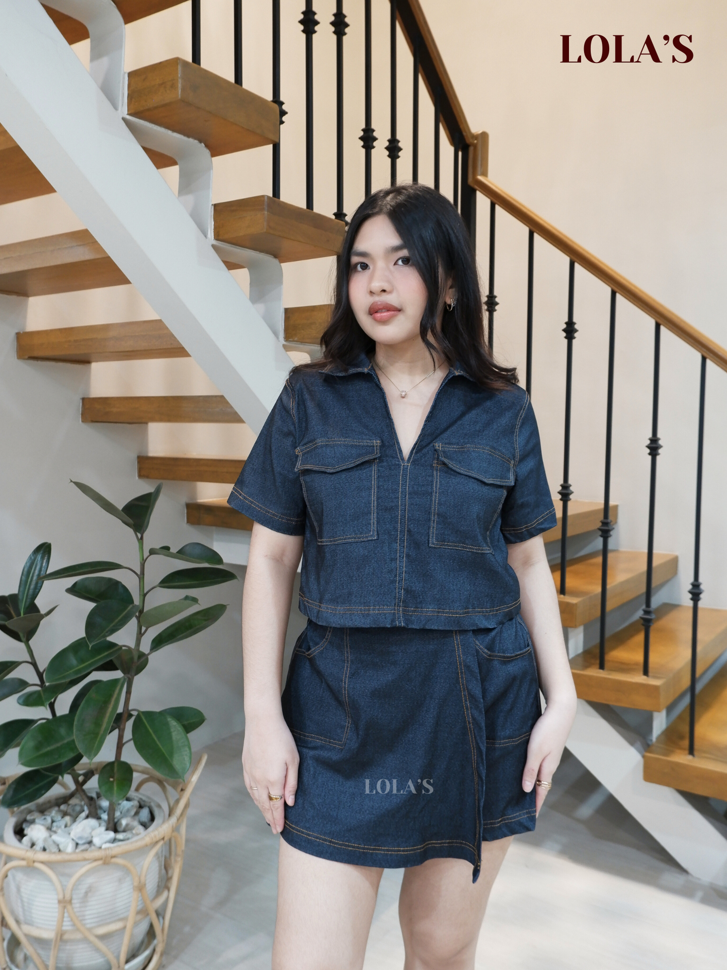 Emryn Coords (Dark Gray Denim)
