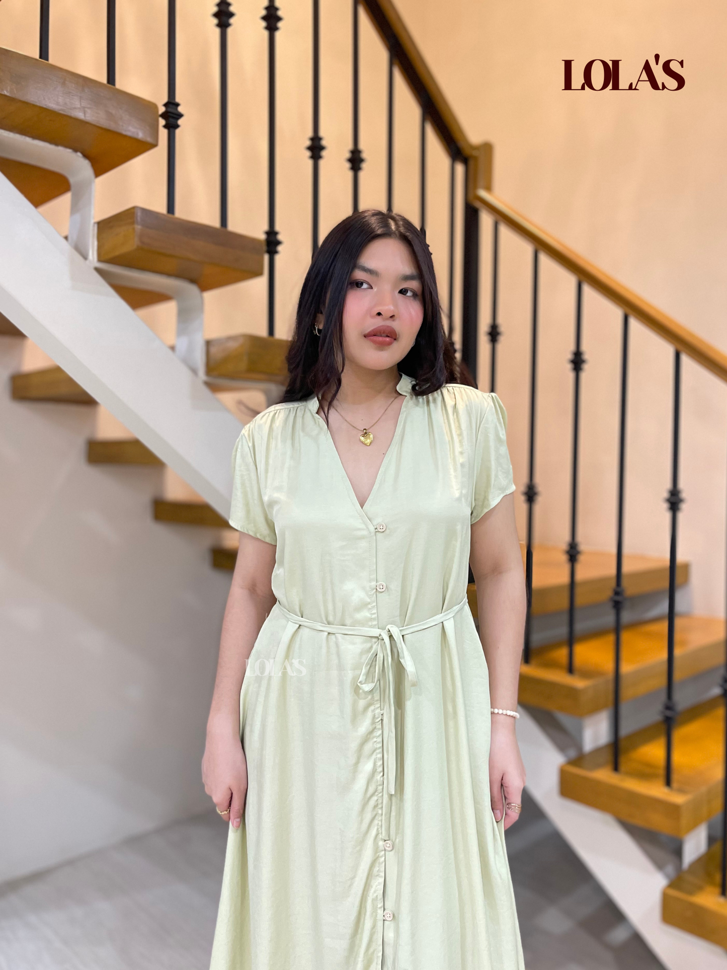 Kyle Dress (Melon Green)