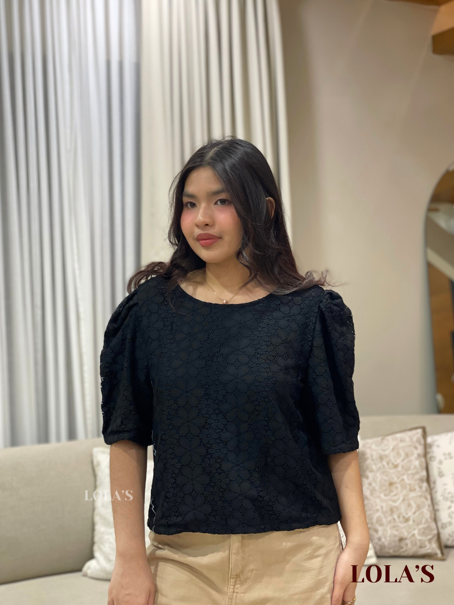 Vivian Top (SALE Midnight Dahlia Lace)