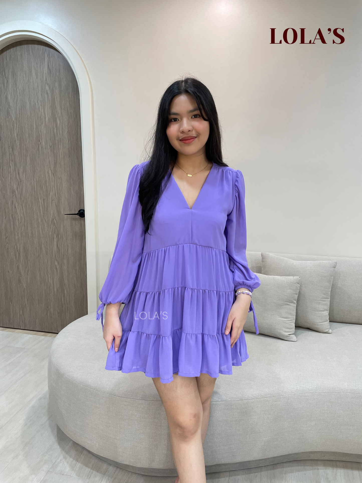 Monina Dress (Periwinkle)