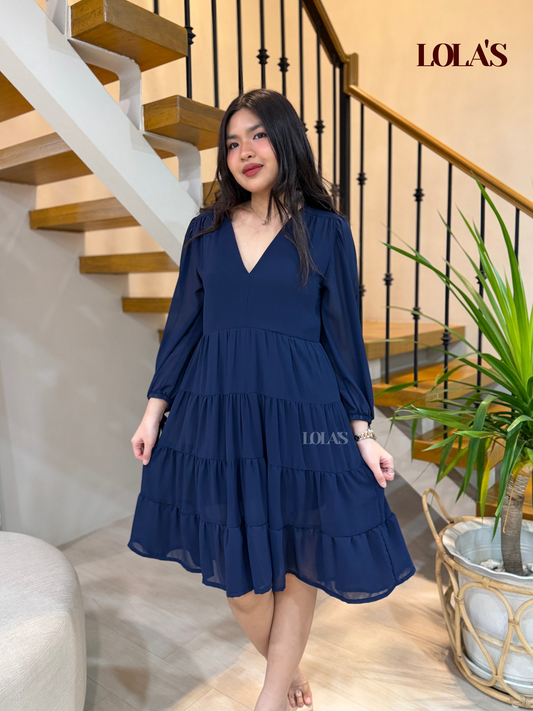 Diana Dress (Navy Blue)