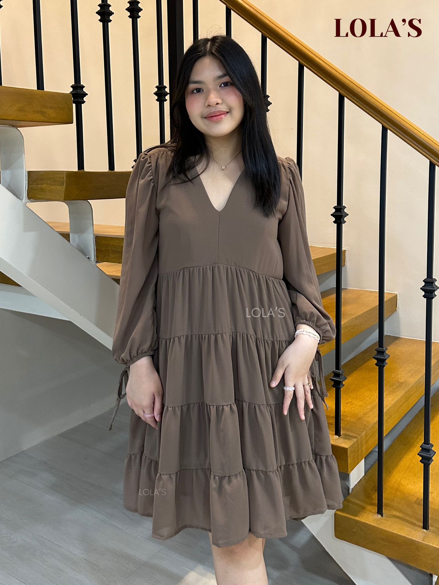 Diana Dress (Dark Taupe)