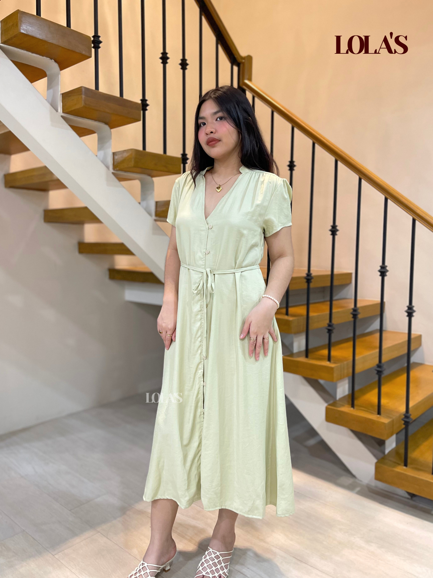 Kyle Dress (Melon Green)