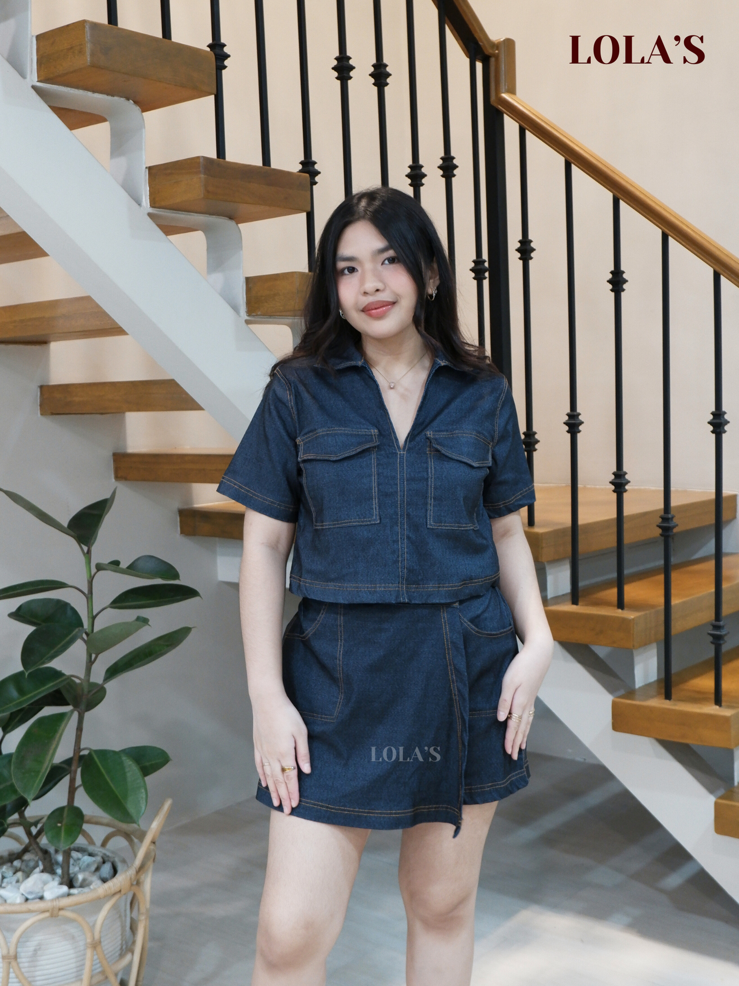 Emryn Coords (Dark Gray Denim)