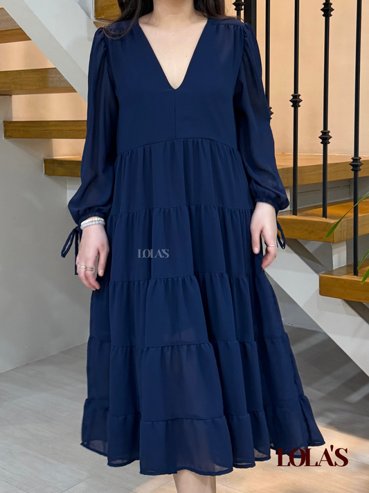 Anna Dress (Navy Blue)