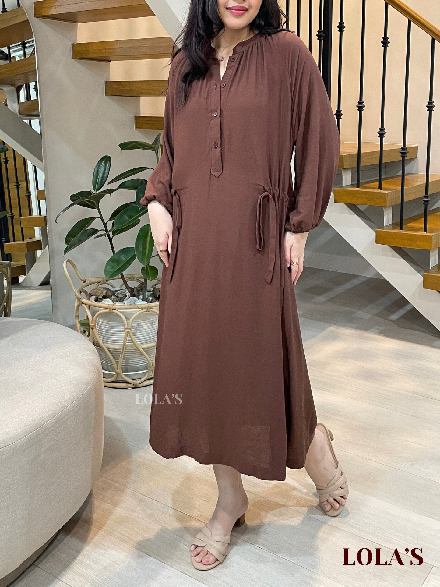 Yara Dress (Chocolate Brown)