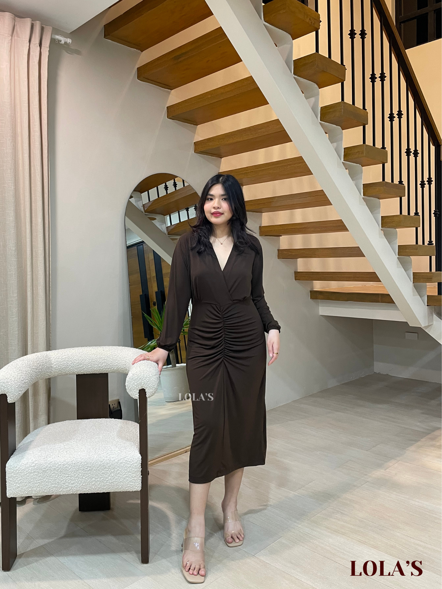 Clarita Dress (Coffee Brown)
